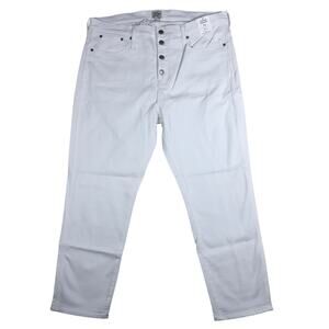 J. Crew Women's 10" Vintage Slim Straight Jean Size 34 White L4729 NWT